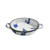 Online Paintstroke Enamel Frying Pan, Blue & White, 18cm Pots & Pans