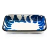 Paintstroke Enamel Roasting & Serving Dish, Blue & White Baking Supplies & Equipment