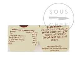 Online Partridge Pate, 175g Ingredients Brands|Spanish Ingredients