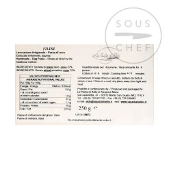 Clearance Filini Egg Pasta, 250g Ingredients Brands|Italian Ingredients