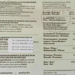 Pasta L'Antica Black Squid Ink Pennette Pasta, 500g Ingredients Brands|Pasta, Rice & Beans