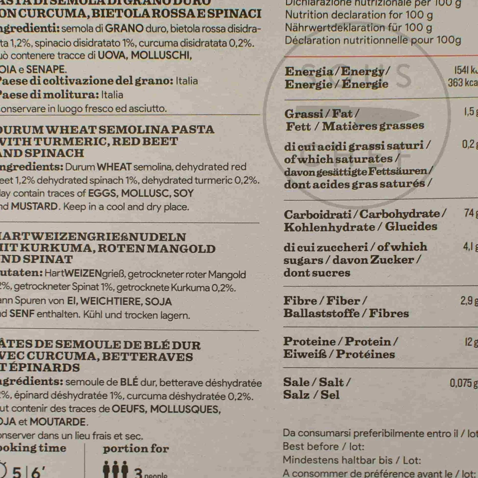 Online Pasta L'Antica Striped Farfalle with Turmeric, Beetroot & Spinach, 250g Pasta, Rice & Beans|Ingredients Brands