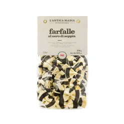 New Pasta L'Antica Striped Farfalle with Squid Ink, 250g Ingredients Brands|Pasta, Rice & Beans