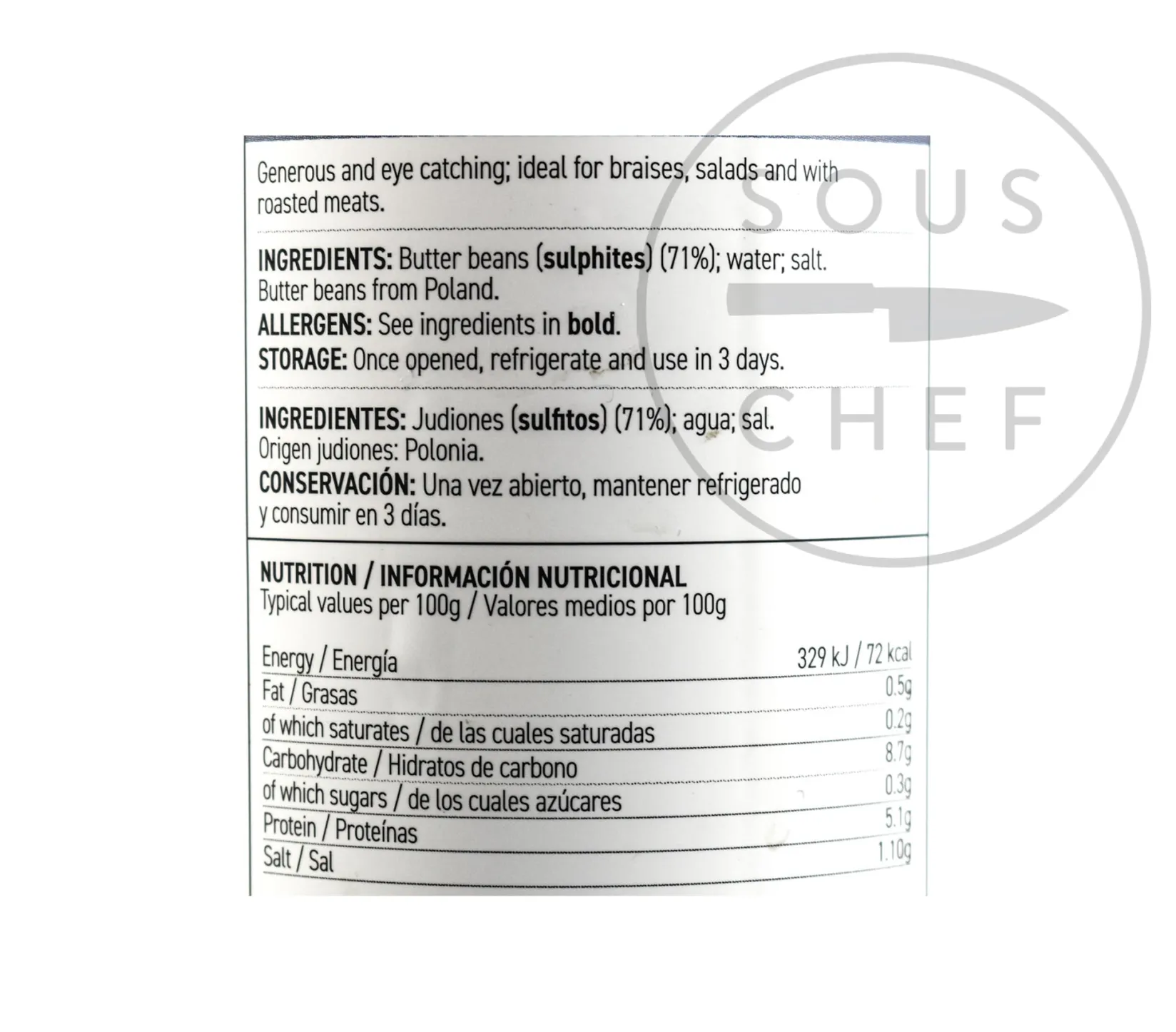 Online Judion Butter Beans, 700g Spanish Ingredients|Pasta, Rice & Beans