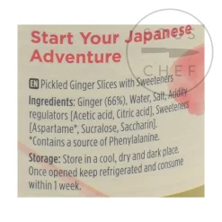 Clearance Pickled Sushi Ginger, 190g Japanese Ingredients|Vegetables