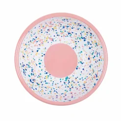 Hot Pink Dot Enamel Salad Bowl Tableware Brands