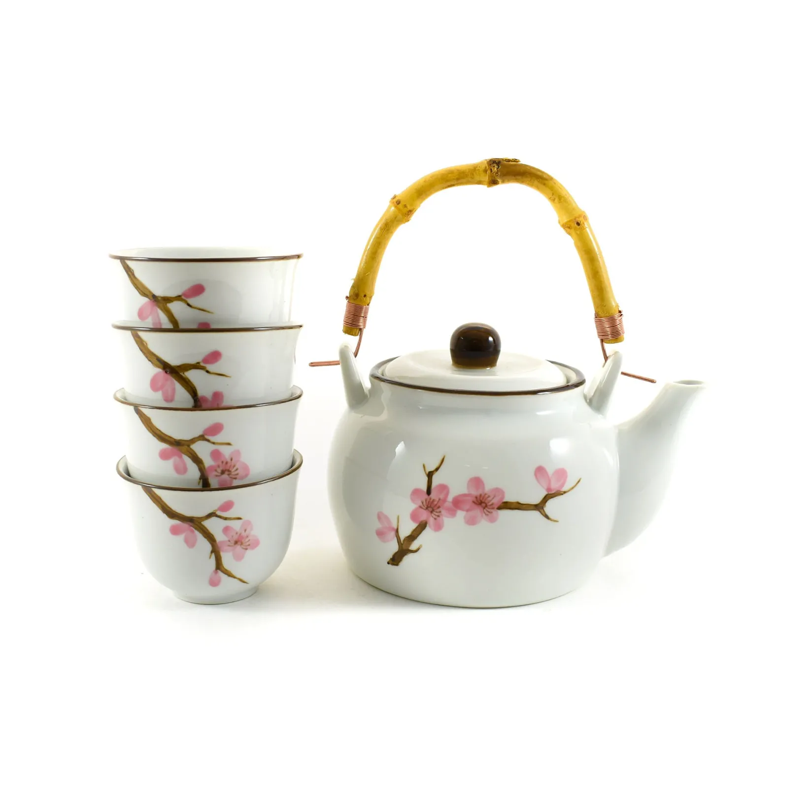 Discount Pink Sakura Tea Set, 800ml Japanese Ingredients|Japanese Tableware