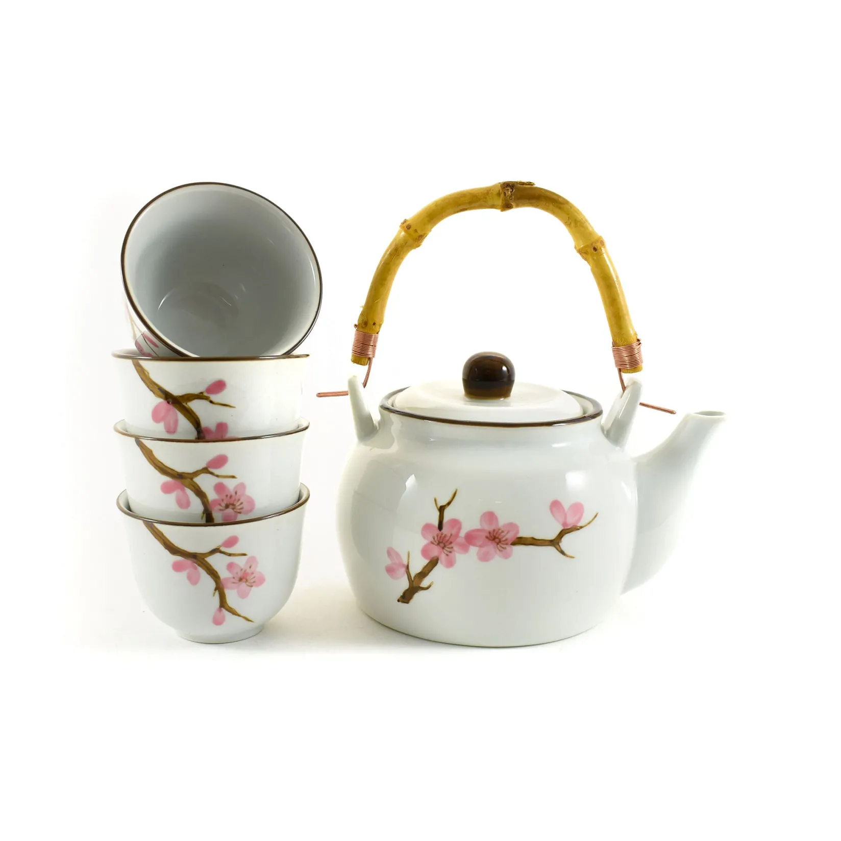 Discount Pink Sakura Tea Set, 800ml Japanese Ingredients|Japanese Tableware