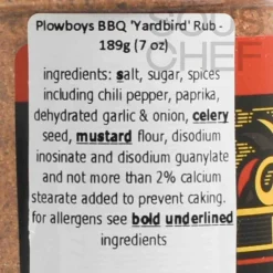 New 'Yardbird' Rub, 198g Ingredients Brands|American Ingredients