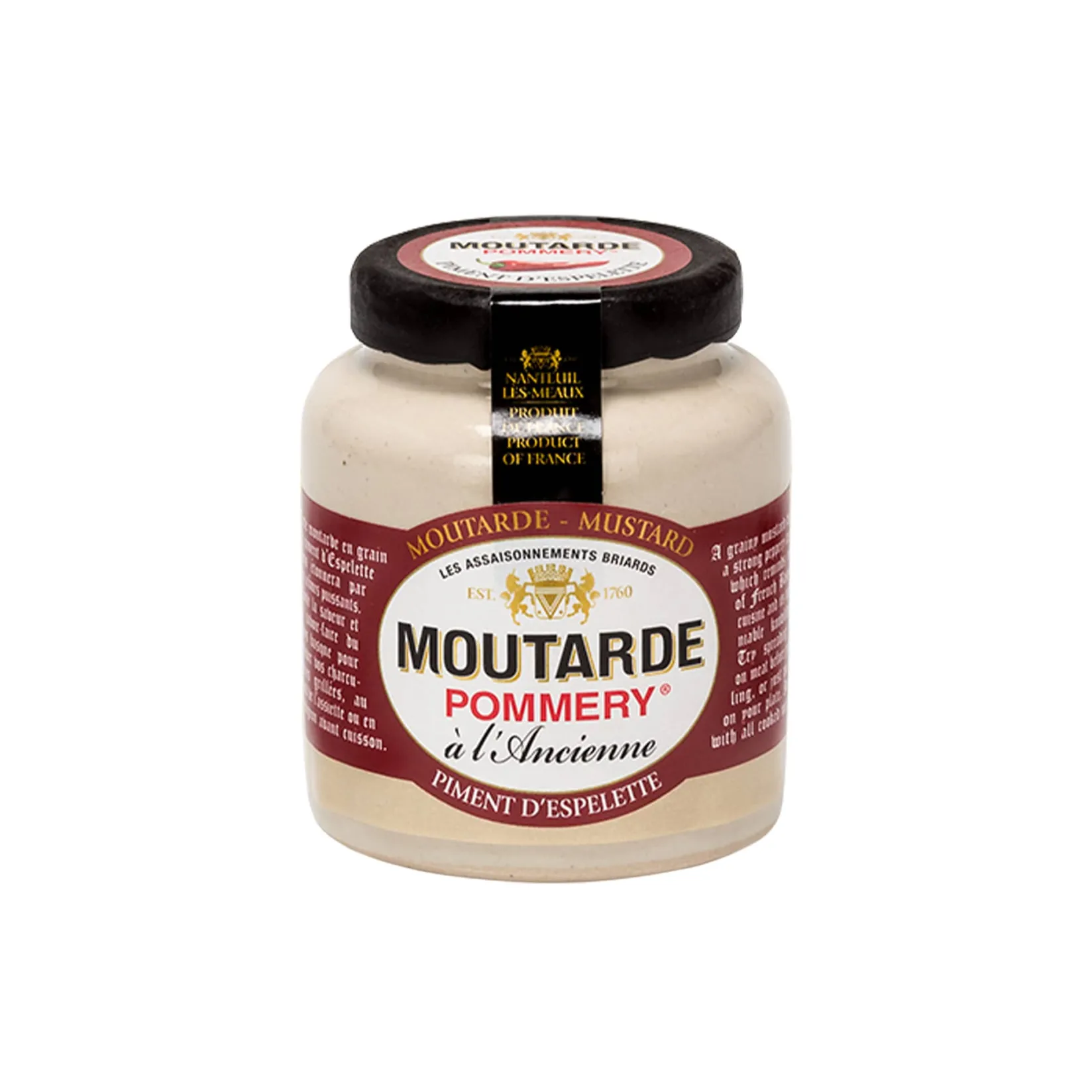 Best Espelette Pepper Mustard, 100g Ingredients Brands|French Ingredients