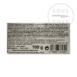 Sale Herb Mustard - Chives, Parsley & Tarragon 100g Ingredients Brands|French Ingredients