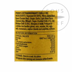 Outlet Extraordinary Chilli Oil, 125g Chinese Ingredients|Sauces & Condiments