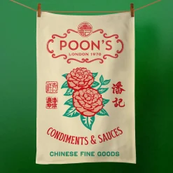 Discount London Rice Sack Design Tea Towel Kitchen Textiles & Clothing