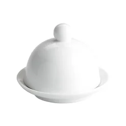 Best Porcelain Canape Butter Dish, 9cm dia Serveware|Canape Supplies