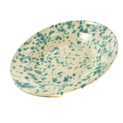 Discount Puglia Aquamarine Splatter Pasta Bowl, 29cm Italian Ingredients|Crockery & Dinnerware