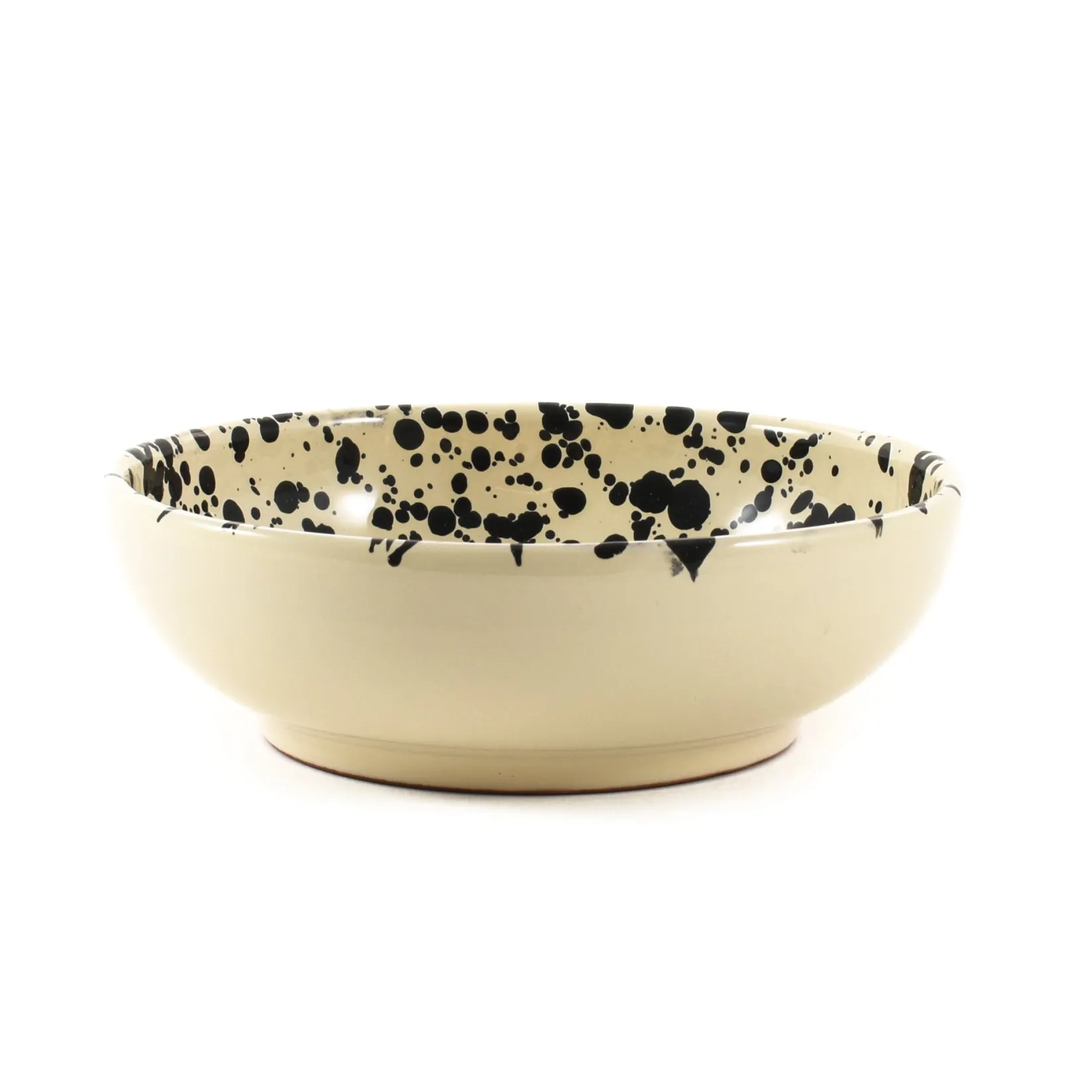 Puglia Black Splatter Bowl, 19cm Italian Ingredients|Crockery & Dinnerware