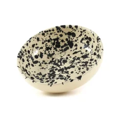 Puglia Black Splatter Bowl, 19cm Italian Ingredients|Crockery & Dinnerware