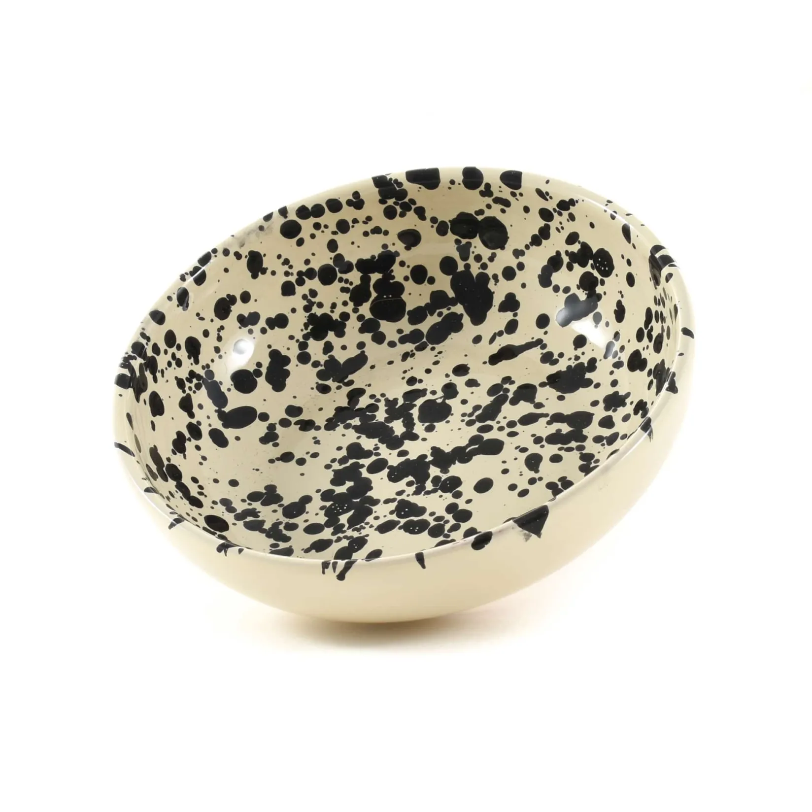 Puglia Black Splatter Bowl, 19cm Italian Ingredients|Crockery & Dinnerware