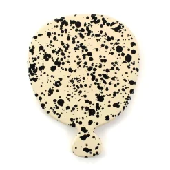 Outlet Puglia Black Splatter Ceramic Serving Board, 25cm Italian Ingredients|Serveware