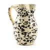 Hot Puglia Black Splatter Ceramic Pitcher Italian Ingredients|Tableware Brands