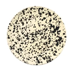 Clearance Puglia Black Splatter Dinner Plate, 27cm Italian Ingredients|Plates