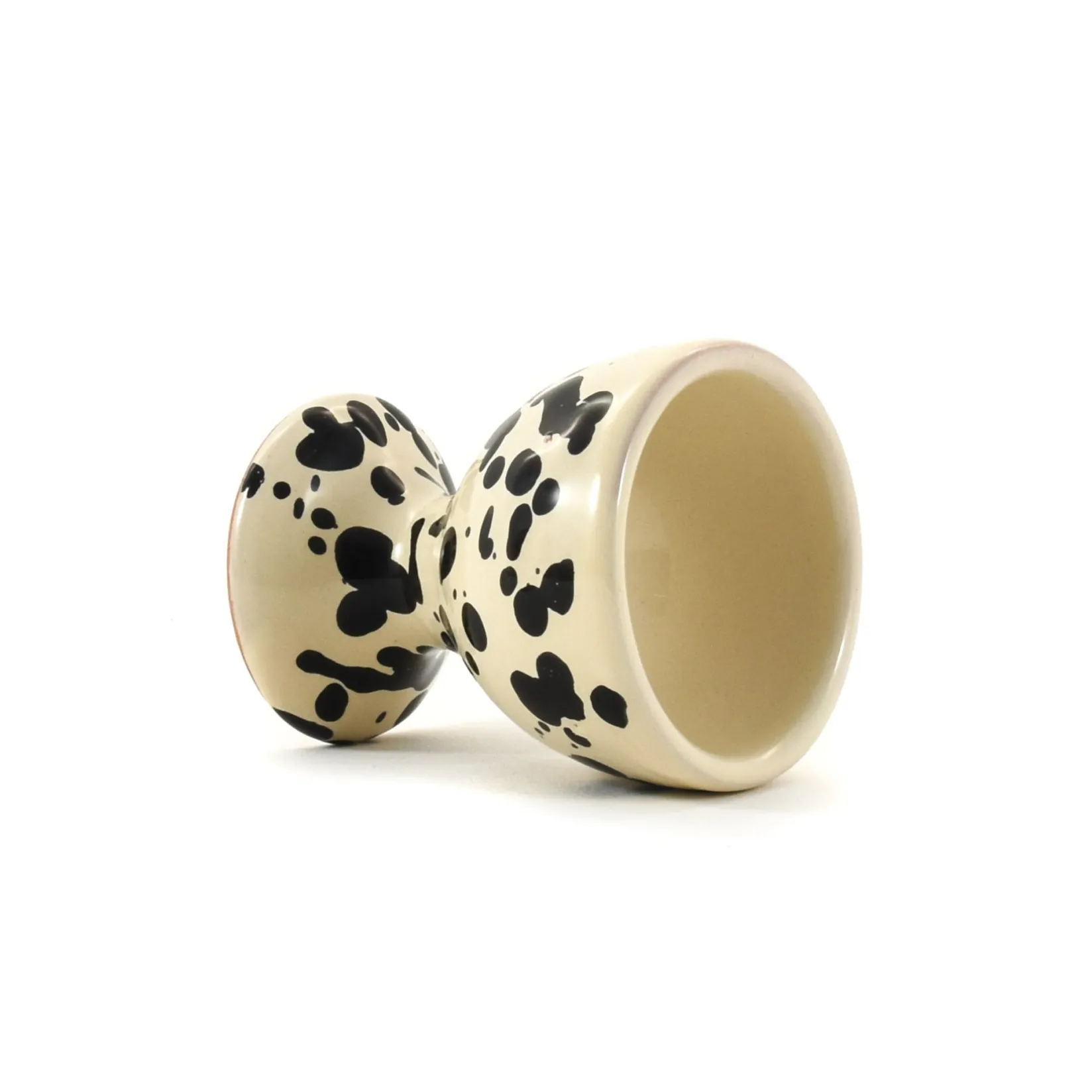 Discount Puglia Black Splatter Egg Cup Italian Ingredients|Tableware Brands