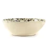 Outlet Puglia Black Splatter Large Salad Bowl, 28cm Italian Ingredients|Crockery & Dinnerware