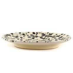 Online Puglia Black Splatter Side Plate, 19cm Italian Ingredients|Plates