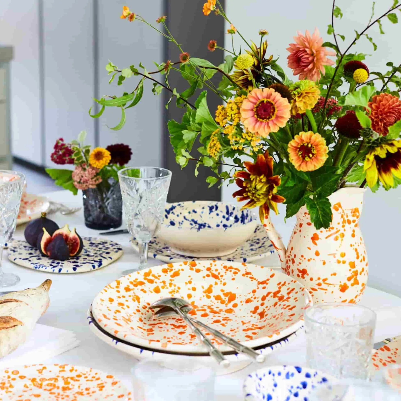 Discount Puglia Blue Splatter Dinner Plate, 27cm Italian Ingredients|Plates