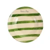 Online Puglia "Cacio E Pepe" Green Stripe Pasta Bowl, 29cm Crockery & Dinnerware|Bowls