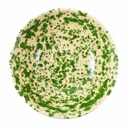 Puglia Green Splatter Large Salad Bowl, 28cm Tableware Brands|Crockery & Dinnerware