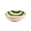 Sale Puglia Green Stripe Bowl, 19cm Crockery & Dinnerware|Bowls