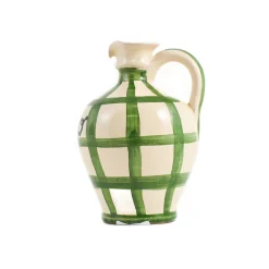 Online Puglia Green Stripe Oil Bottle, 250ml Jugs & Bottles|Tableware Brands