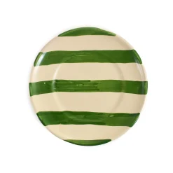 Online Puglia Green Stripe Side Plate, 19cm Plates|Crockery & Dinnerware
