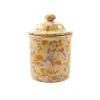 New Puglia Lilac and Yellow Splatter Storage Jar, 15cm Tableware Brands