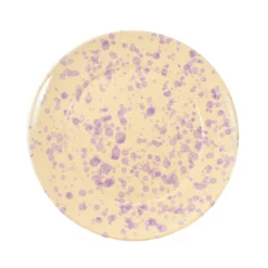 Outlet Puglia Lilac Splatter Dinner Plate, 27cm Plates|Crockery & Dinnerware