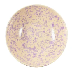 Outlet Puglia Lilac Splatter Large Salad Bowl, 28cm Crockery & Dinnerware|Bowls