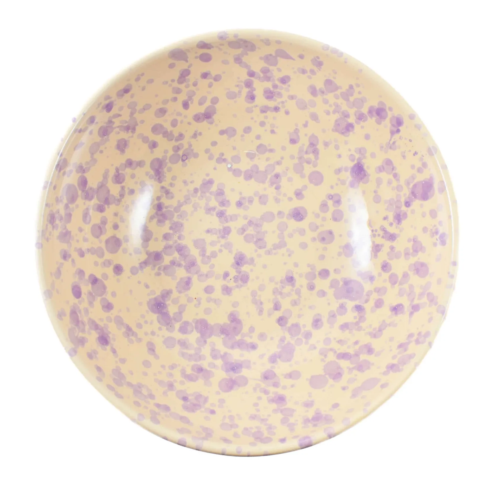 Outlet Puglia Lilac Splatter Large Salad Bowl, 28cm Crockery & Dinnerware|Bowls