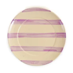 Sale Puglia Lilac Stripe Dinner Plate, 27cm Plates|Crockery & Dinnerware