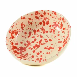Best Puglia Red Splatter Bowl, 19cm Italian Ingredients|Bowls