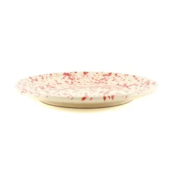 Puglia Red Splatter Dinner Plate, 27cm Italian Ingredients|Plates