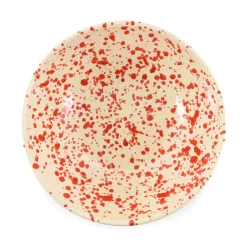 Online Puglia Red Splatter Large Salad Bowl, 28cm Italian Ingredients|Crockery & Dinnerware