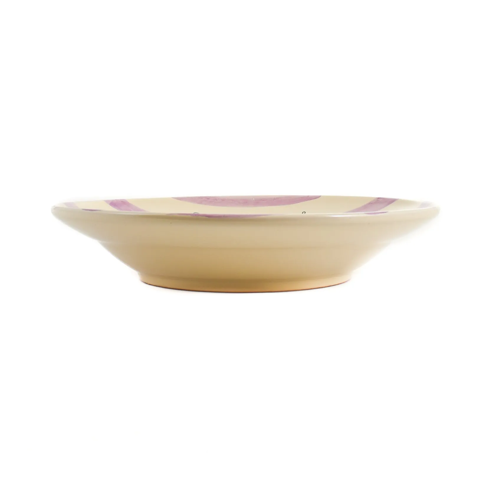 Online Puglia "Spaghetti Alle Vongole" Lilac Stripe Pasta Bowl, 29cm Tableware Brands