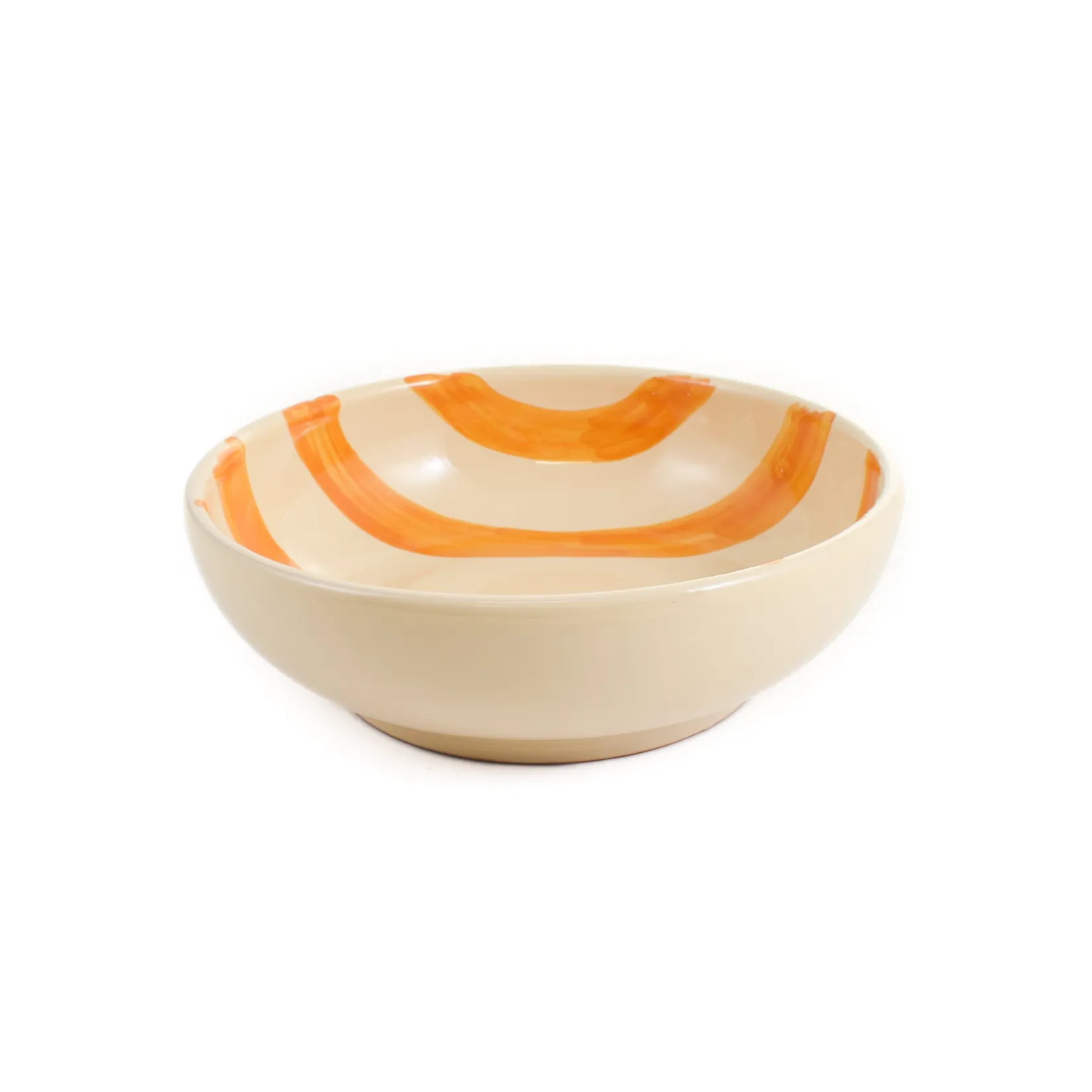 Clearance Puglia Yellow Stripe Bowl, 19cm Crockery & Dinnerware|Bowls