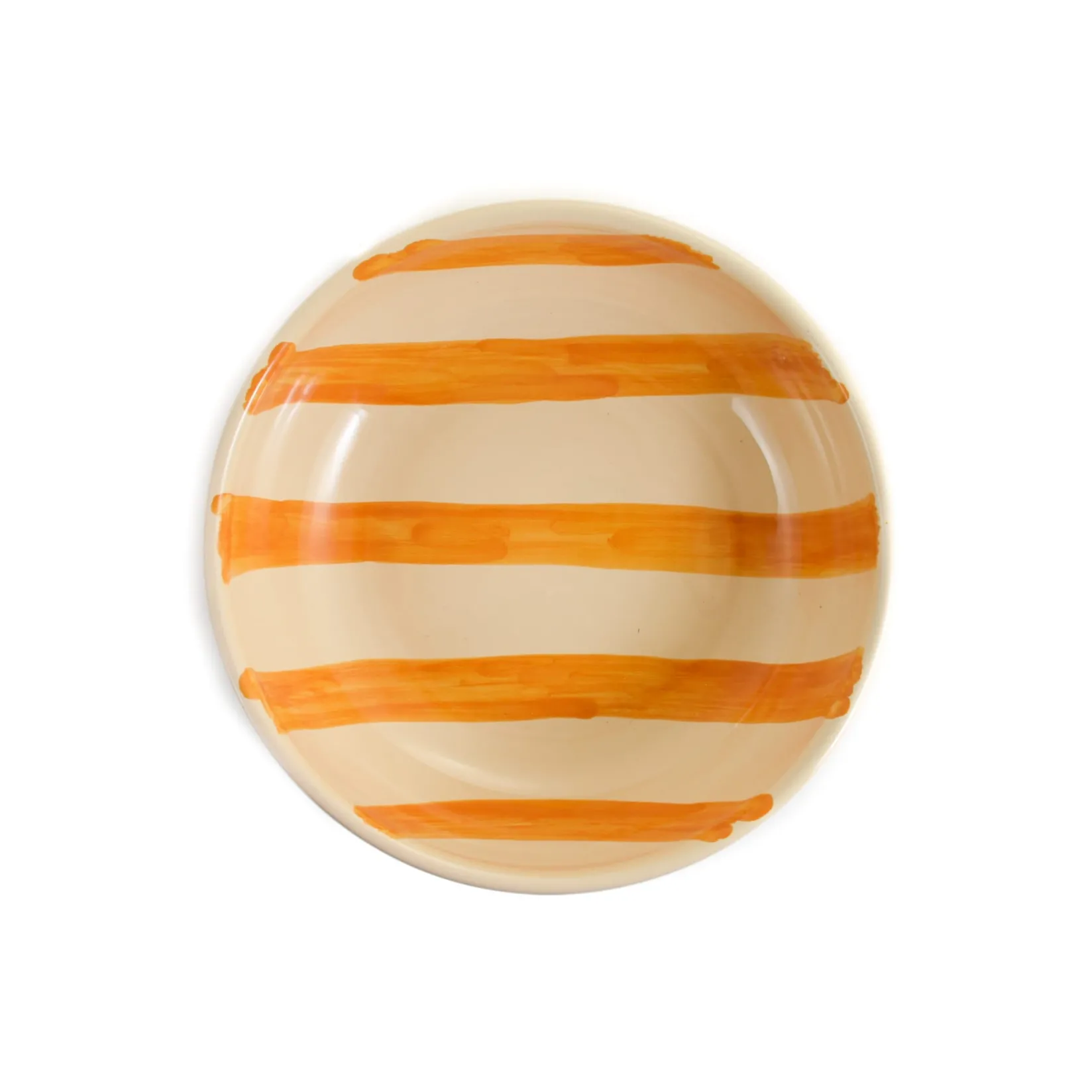 Clearance Puglia Yellow Stripe Bowl, 19cm Crockery & Dinnerware|Bowls