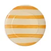 New Puglia Yellow Stripe Dinner Plate, 27cm Plates|Crockery & Dinnerware