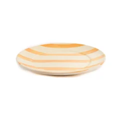 New Puglia Yellow Stripe Dinner Plate, 27cm Plates|Crockery & Dinnerware