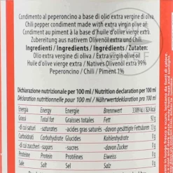 Hot Puglian Chilli Extra Virgin Olive Oil In Tin, 250ml Italian Ingredients|Oil, Vinegar & Dressings