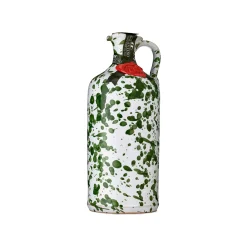 Puglian Extra Virgin Olive Oil in Green Splatter Ceramic Bottle, 500ml Italian Ingredients|Oil, Vinegar & Dressings