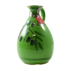 New Puglian Extra Virgin Olive Oil in Green Terracotta Bottle, 500ml Ingredients Brands|Oil, Vinegar & Dressings